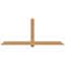Ekena Millwork Eugene Smooth Timber Gable Bracket, Western Red Cedar, 96"W x 40"H x 5 1/2"D x 5 1/2"F, 10/12 Pitch GBW096X40X0606EUG00SWR - alternate 1